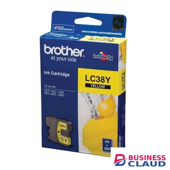 Brother LC38Y Yellow Ink Cartridge