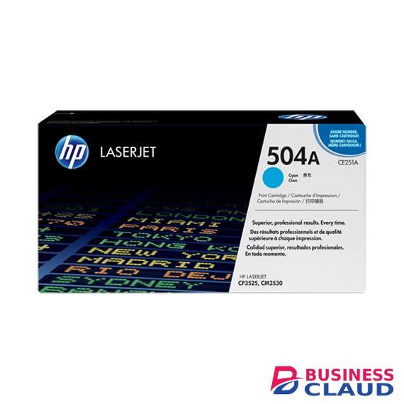 HP CE251A 504A Cyan LaserJet Toner Cartridge