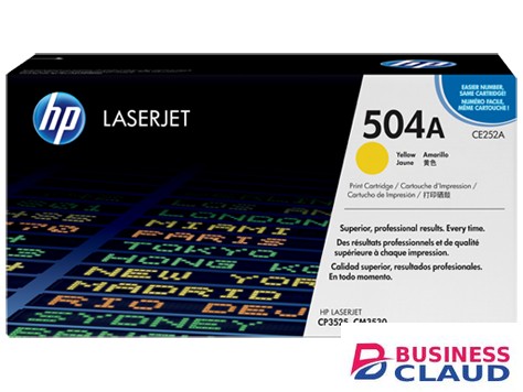HP CE252A 504A Yellow Laserjet Toner Cartridge