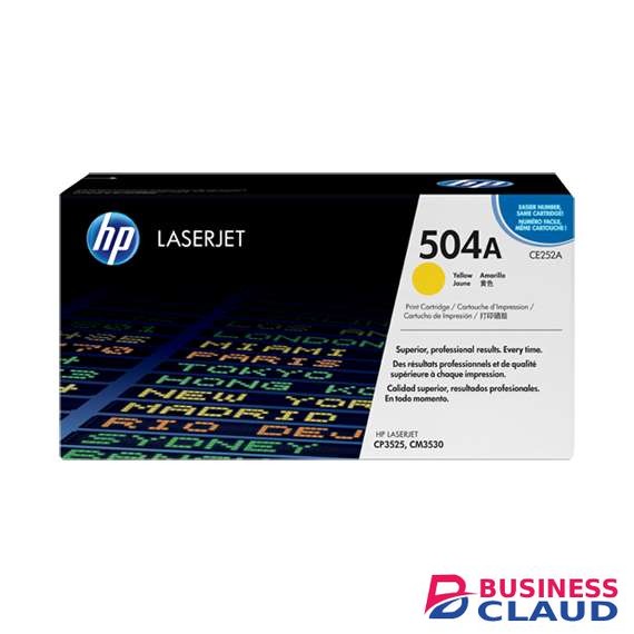 HP CE252A 504A Yellow Laserjet Toner Cartridge