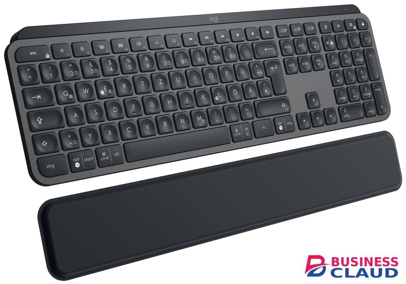 Logitech MX Keys Plus Bluetooth Illuminated Keyboard with Palm Rest
