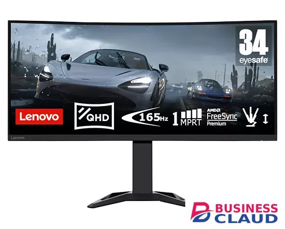 Lenovo G34w-30 Ultra-Wide Curved WQHD Gaming Monitor