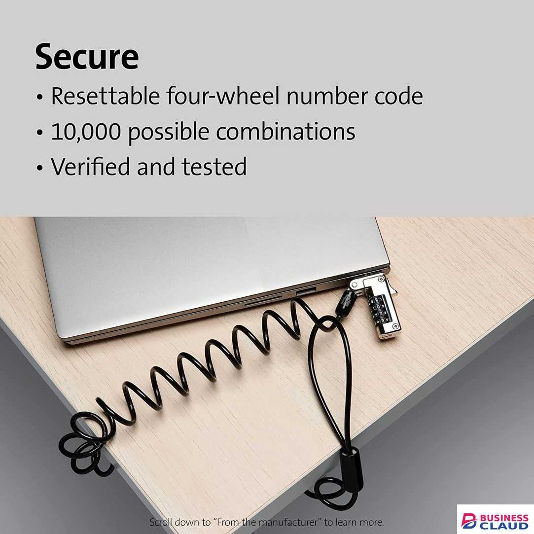 Kensington K60625WW Slim Portable Combination Standard Lock