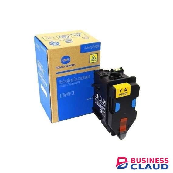 Konica Minolta Original TNP80Y Yellow Toner Cartridge