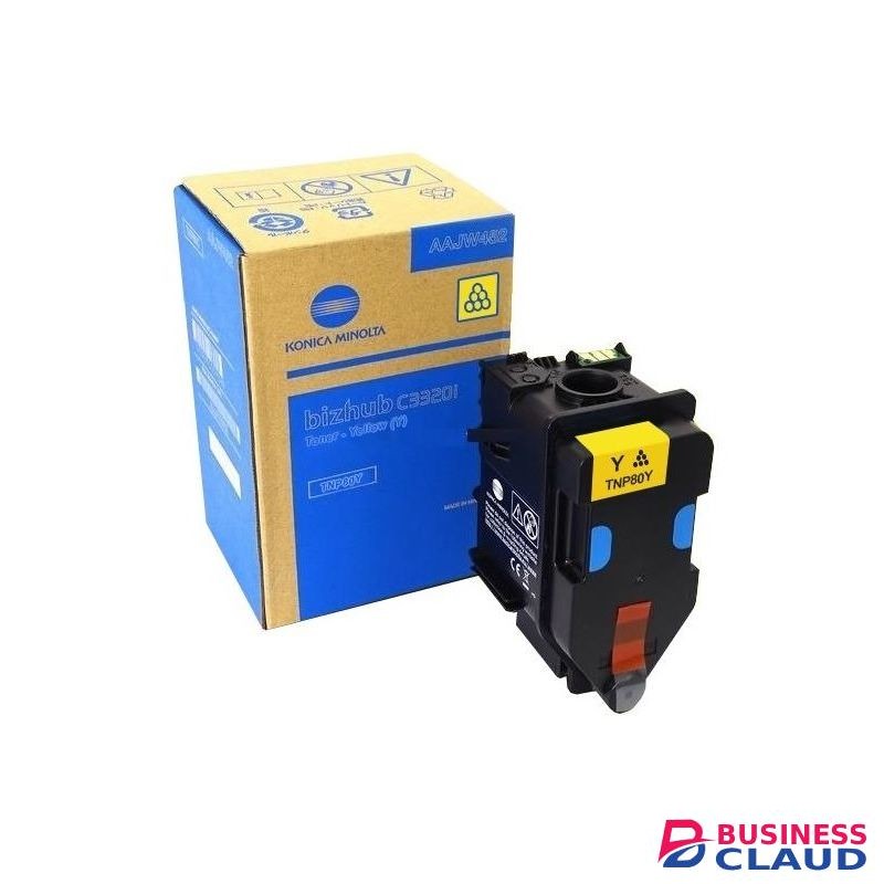 Konica Minolta Original TNP80Y Yellow Toner Cartridge