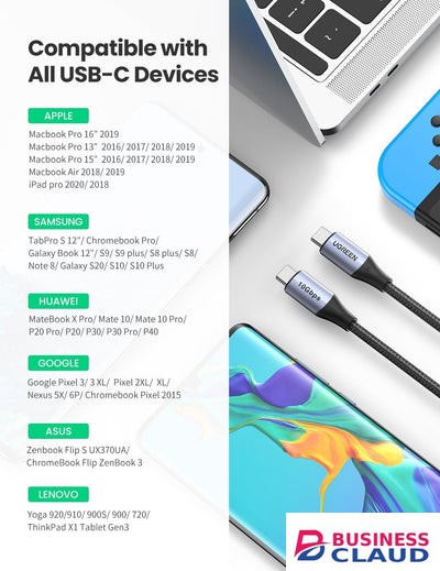 UGREEN Type C Male to Male 5A USB Cable