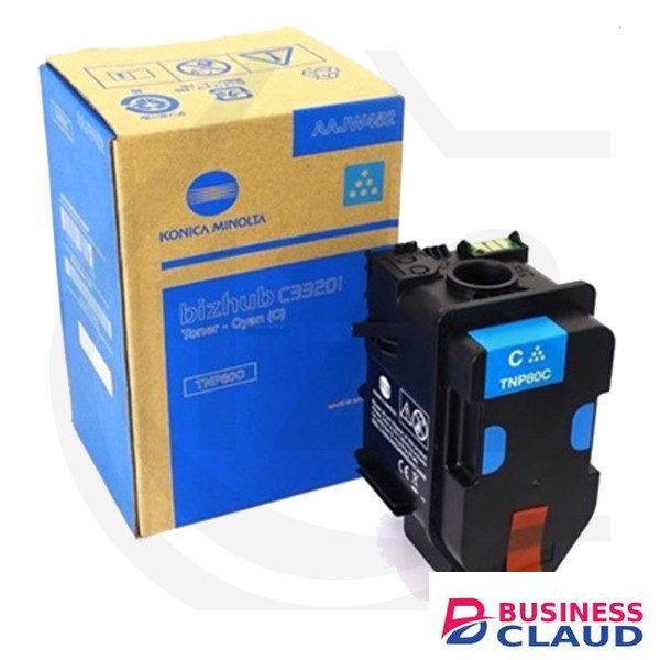 Konica Minolta Original TNP80C Cyan Toner Cartridge