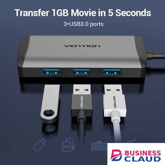 Vention USB C 6 in 1 Multifunction Docking Station