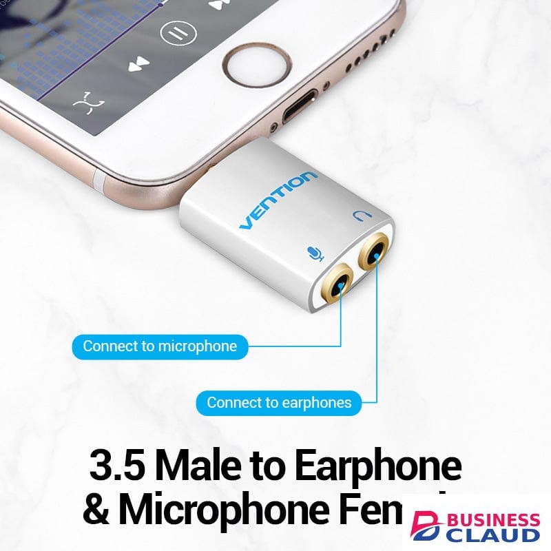 Vention 4 Pole 3.5mm Male to 2*3.5mm Female Audio Adapter
