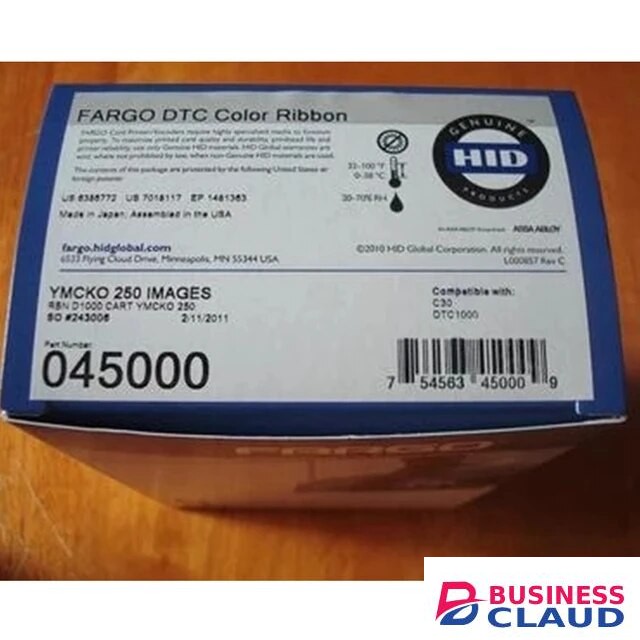 FARGO 045000 YMCKO Full Color Ribbon