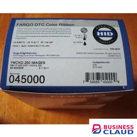 FARGO 045000 YMCKO Full Color Ribbon