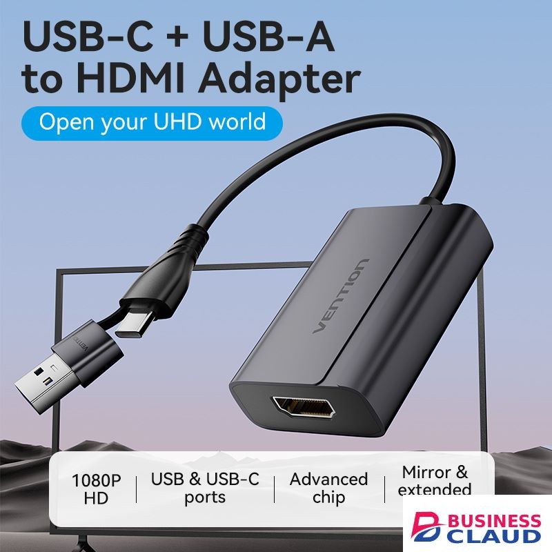 Vention USB C USB A to HDMI Adapter