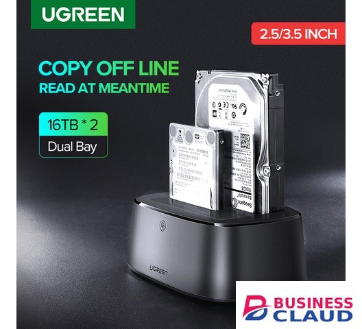 UGREEN USB 3.0 Dual Bay SATA Hard Drive Docking Station