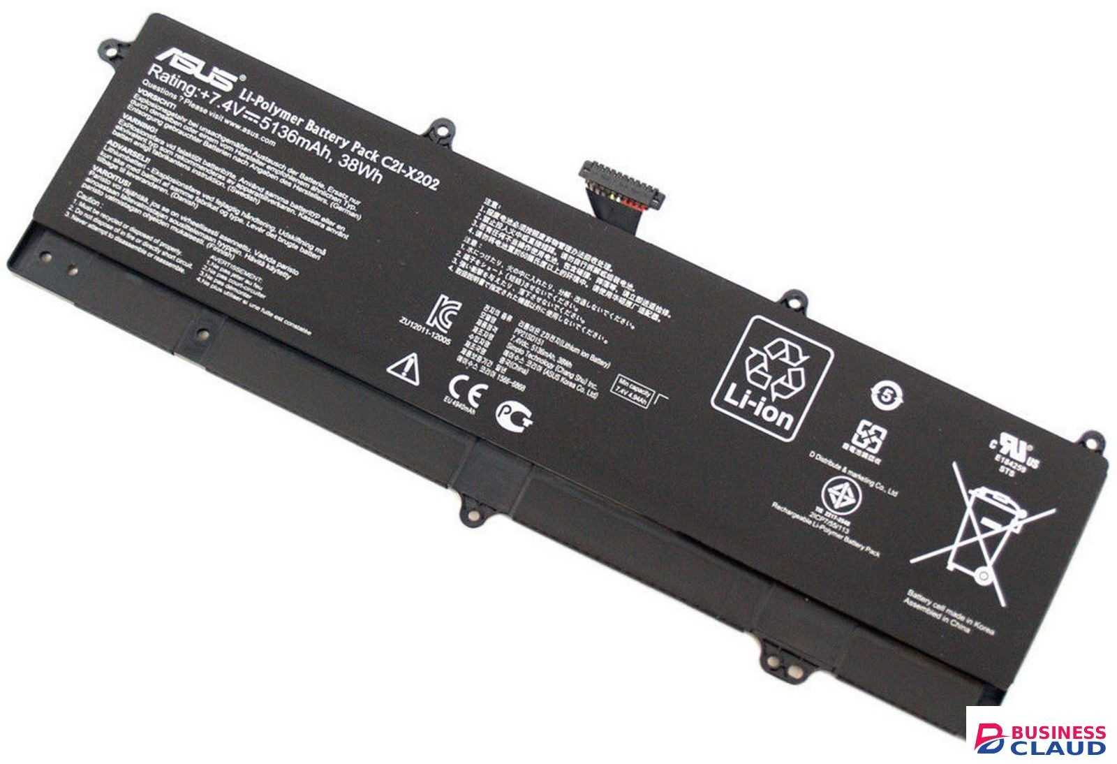 Asus C21-X202, F201E, X202E, F202E, Q200E Original Battery