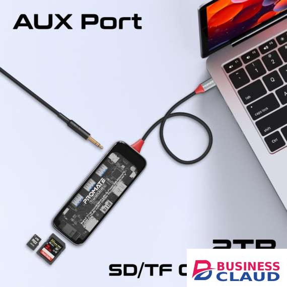 Promate TransHub-Pro Ultra-Fast Multiport USBC Hub