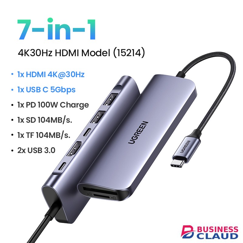 UGREEN CM195 USB-C 7 in 1 Multifunction Docking Station