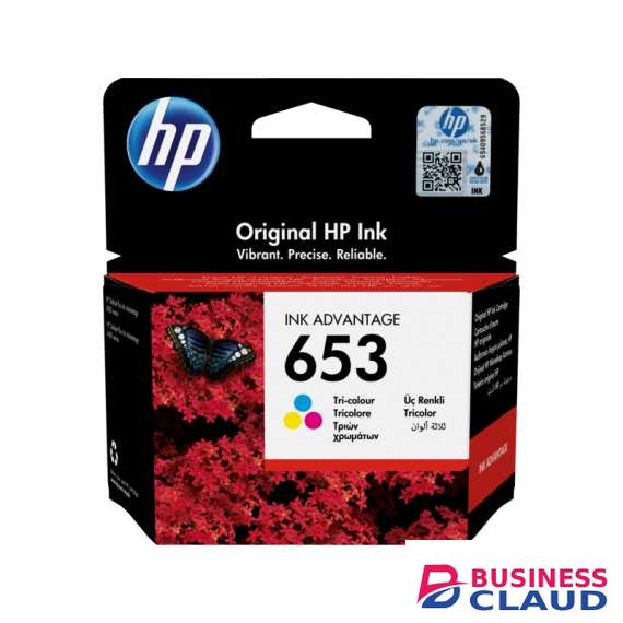 HP 653 Tri-color Ink Cartridge