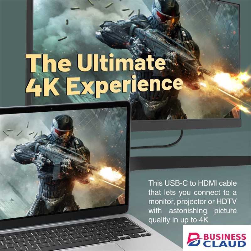 Promate HDMI-PD100 USB-C to HDMI Cable