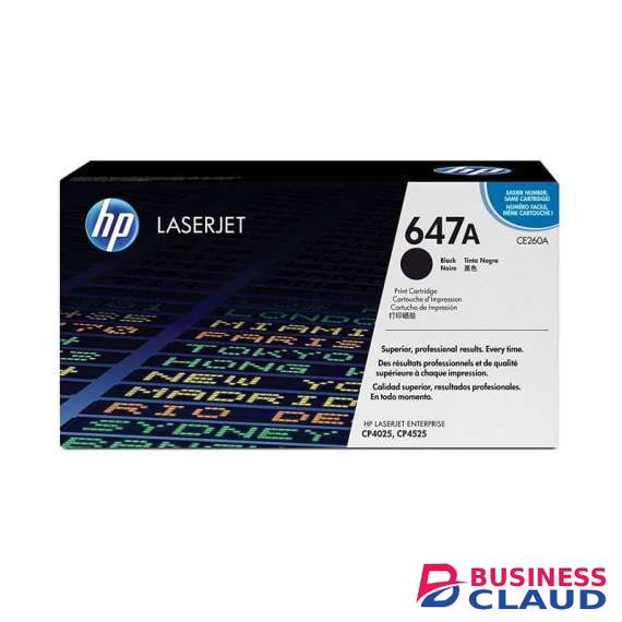 HP 647A Black Original LaserJet Toner Cartridge (CE260A)