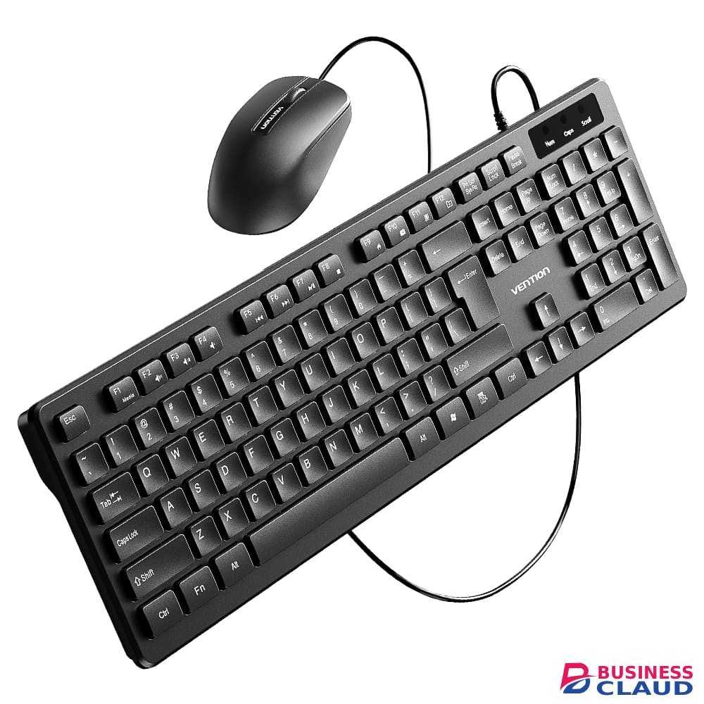 Vention KTCBO-EN Full-Sized Wire Keyboard and Mouse Combo
