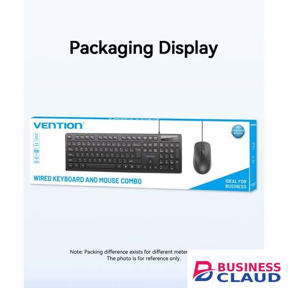 Vention KTCBO-EN Full-Sized Wire Keyboard and Mouse Combo