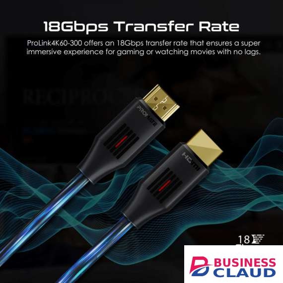Promate ProLink4K60-300 Audio Video Cable