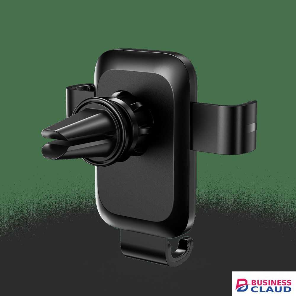 Vention Auto Clamping With Duckbill Clip Black Square Fashion Type Car Phone Mount