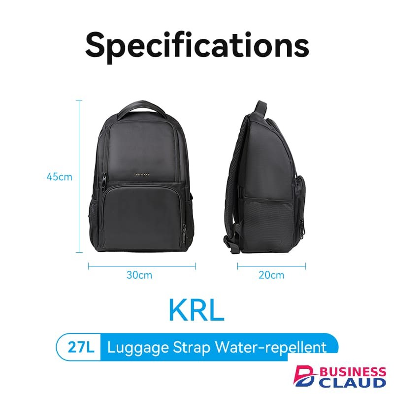 Vention KRLB0 Water-Repellent Laptop Backpack