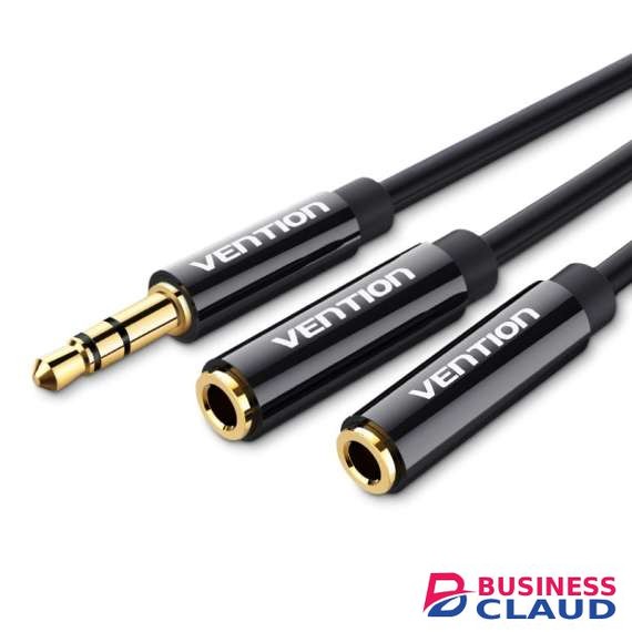 Vention 3.5mm Male to 2 *3.5 female Female 0.3M Stereo Splitter Cable