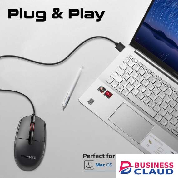 Promate CM-1200 Wired Optical Mouse