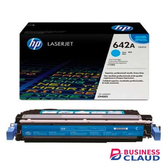 HP 642A Cyan Original LaserJet Toner Cartridge (CB401A)