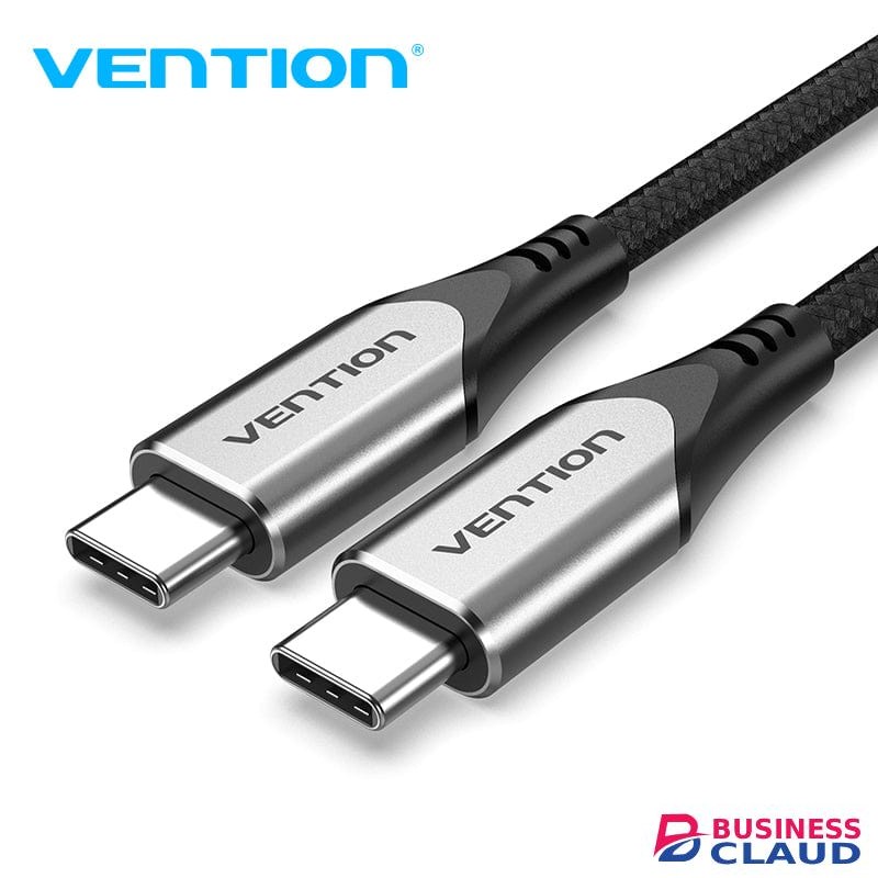 Vention Cotton Braided USB C to USB C 3.1 1M Gray Cable