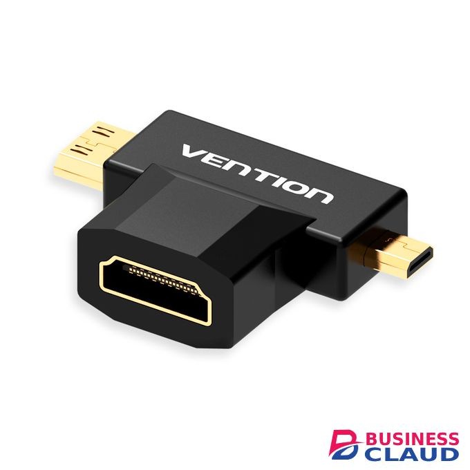 Vention 2 in 1 Mini HDMI and Micro HDMI Male to HDMI Female Adapter