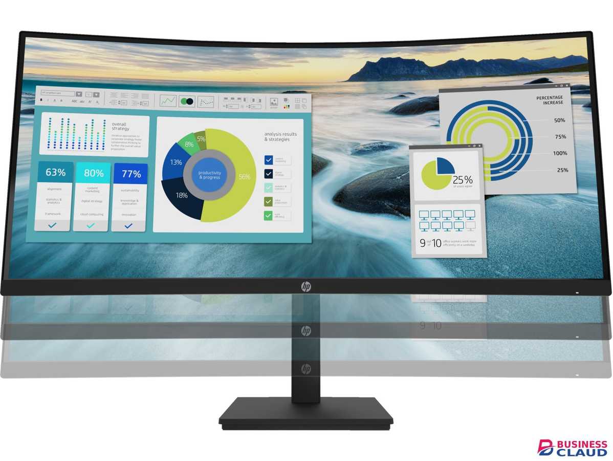 HP P34hc G4 WQHD USB-C 34 Inch Curved Monitor