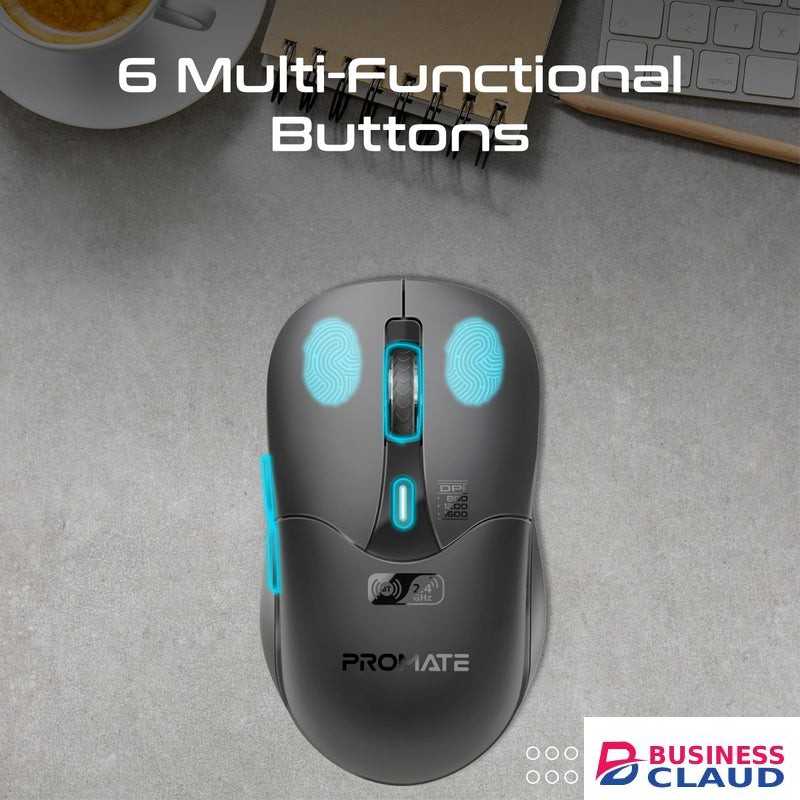 Promate Samo Dual Mode Rechargeable Wireless Mouse