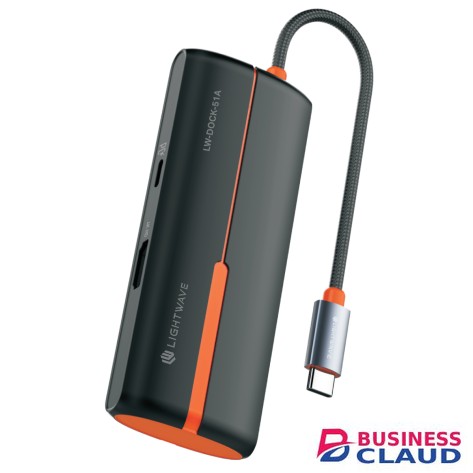 Lightwave LW-DOCK-51A 5-in-1 USB-C Docking Station