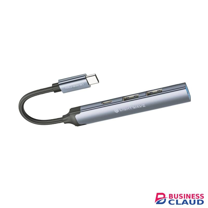 Lightaave LW-HUB-C304 4-in-1 USB-C Hub Adapter