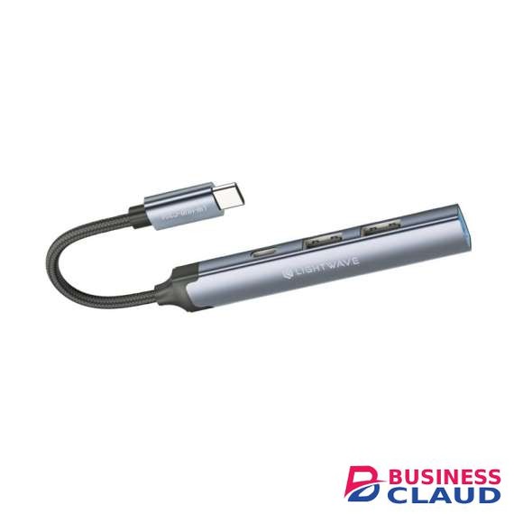 Lightaave LW-HUB-C304 4-in-1 USB-C Hub Adapter