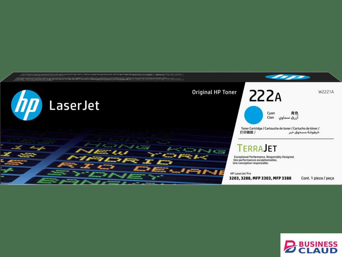 HP 222A Cyan Original LaserJet Toner Cartridge