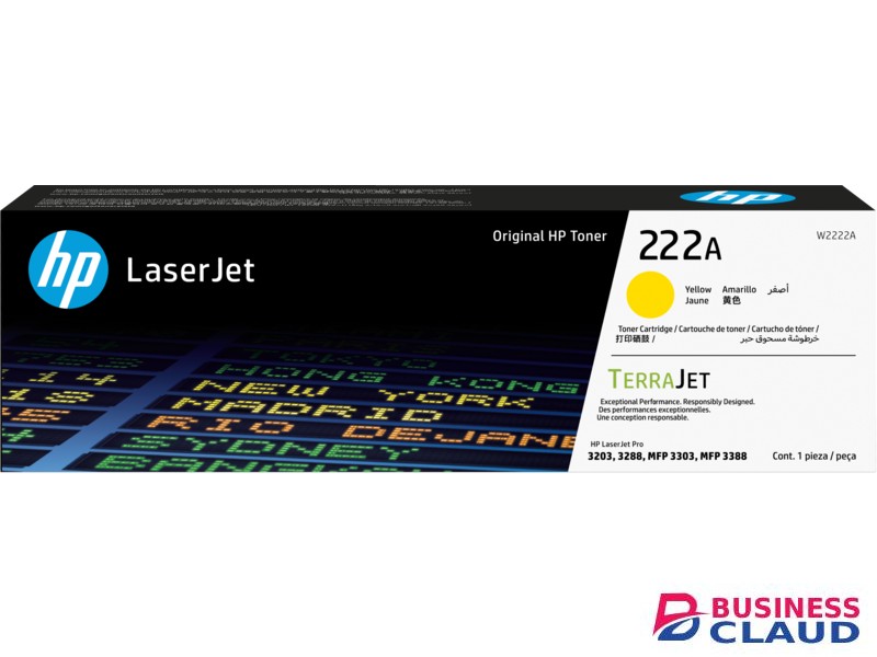 HP 222A Yellow Original LaserJet Toner Cartridge