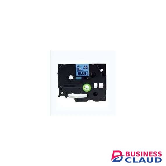Brother TZ2-551 24mm Black on Blue Compatible Label Tape
