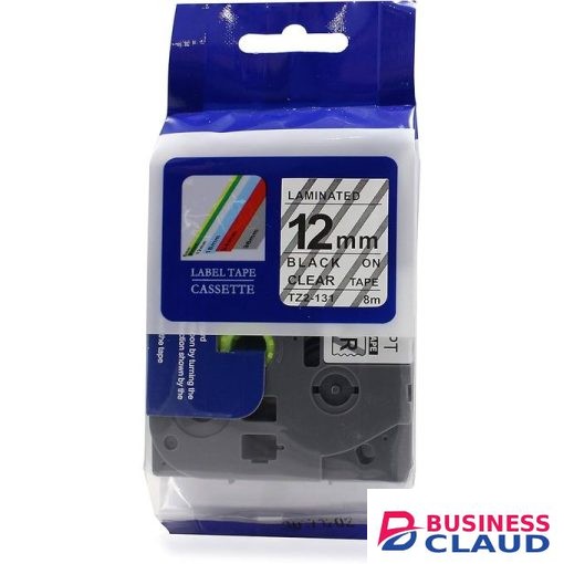 Brother TZ2-131 12mm Black on Clear Compatible Label Tape