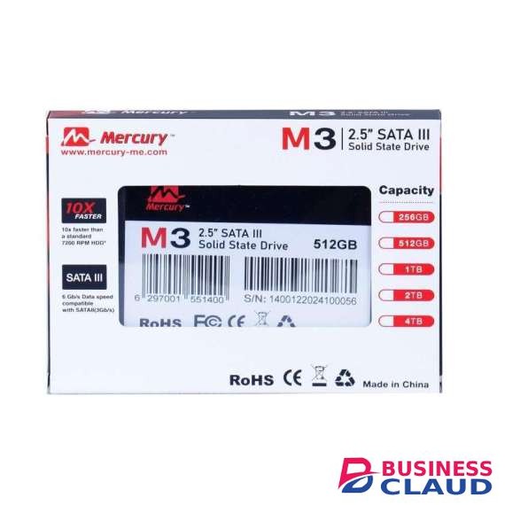 Mercury M3-512 2.5″ 512GB SATA III Internal SSD