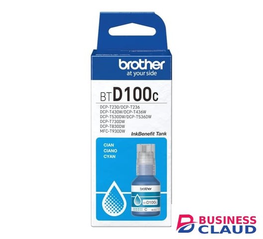BROTHER BTD100C Cyan Ink Cartridge