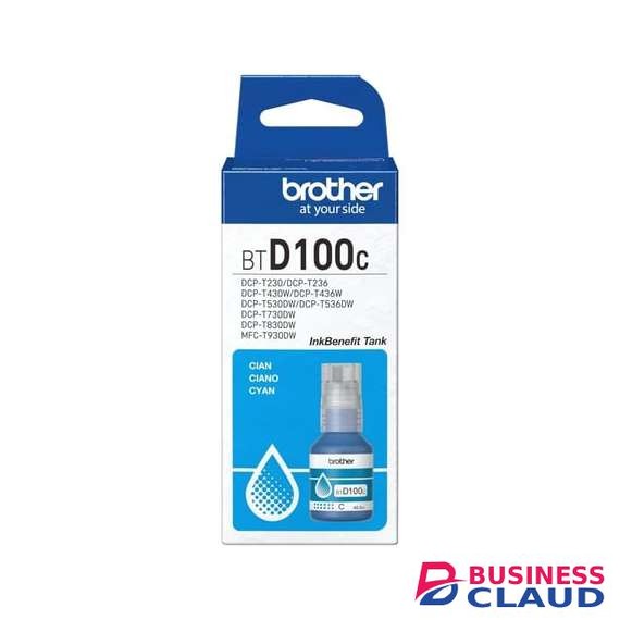 BROTHER BTD100C Cyan Ink Cartridge
