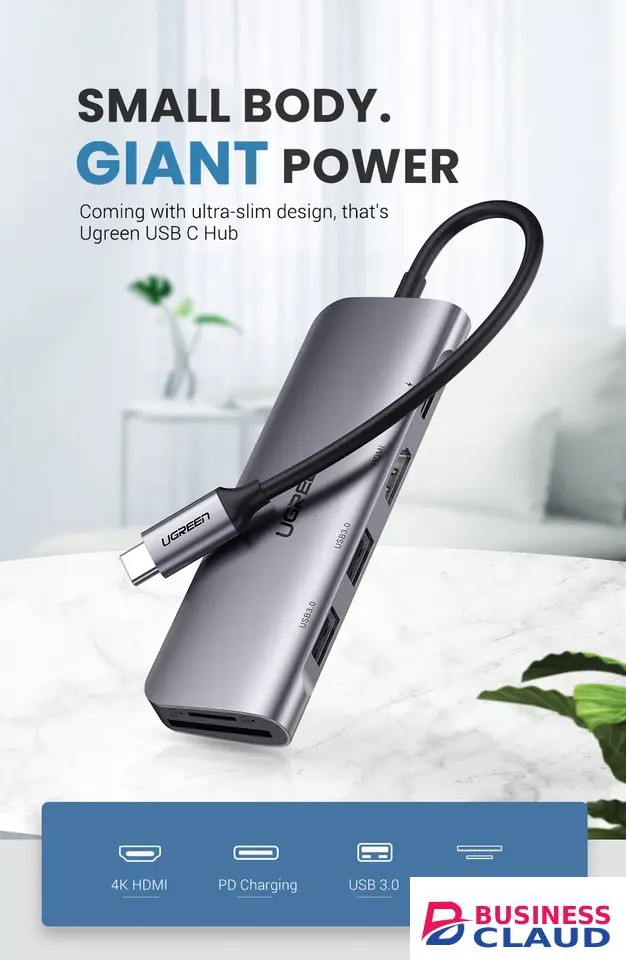 UGREEN CM162 USB-C to HDMI + VGA +USB 3.0 Adapter