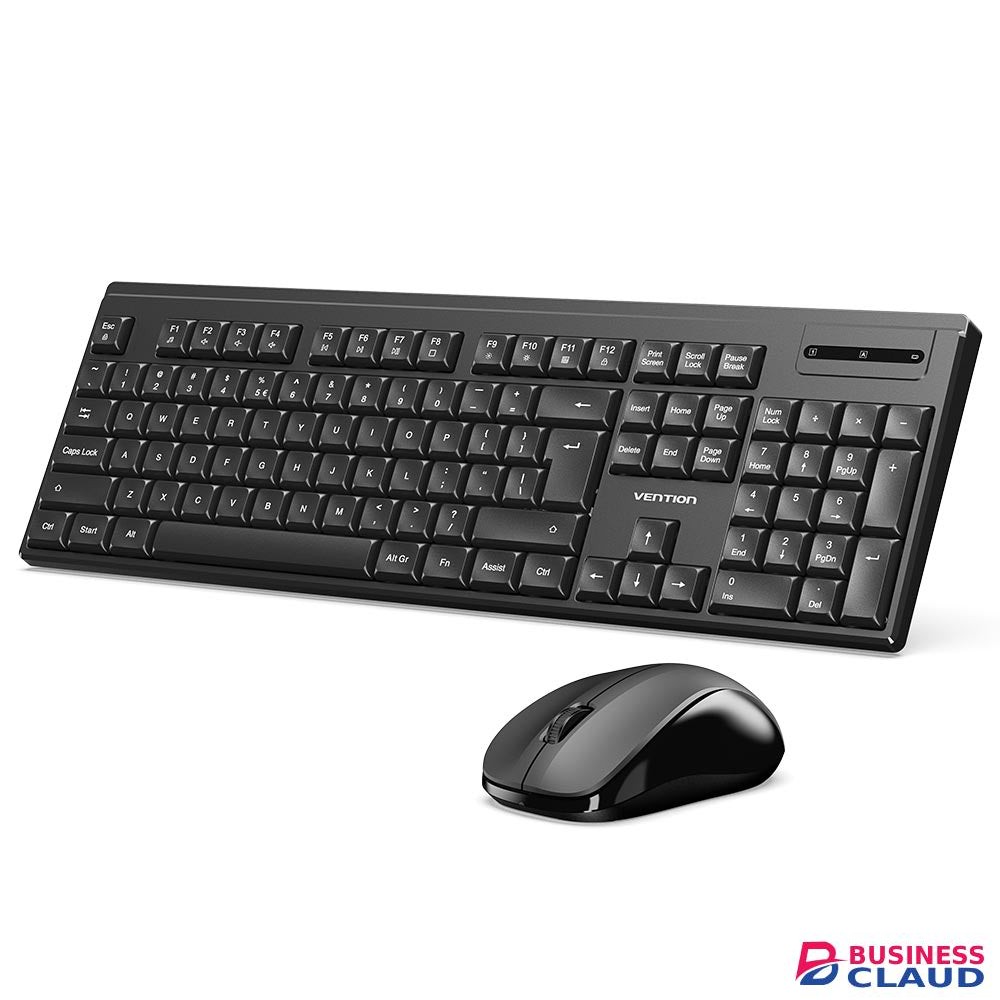 Vention Wireless Full-Sized Silent Keyboard and Mouse Combo