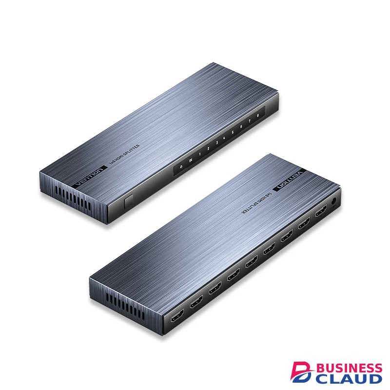 Vention 4K 1x8 Black Aluminum Alloy HDMI Splitter