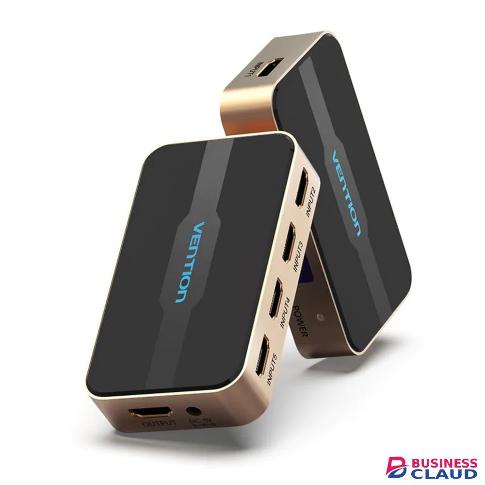 Vention 5 In 1 Out Black HDMI Switcher