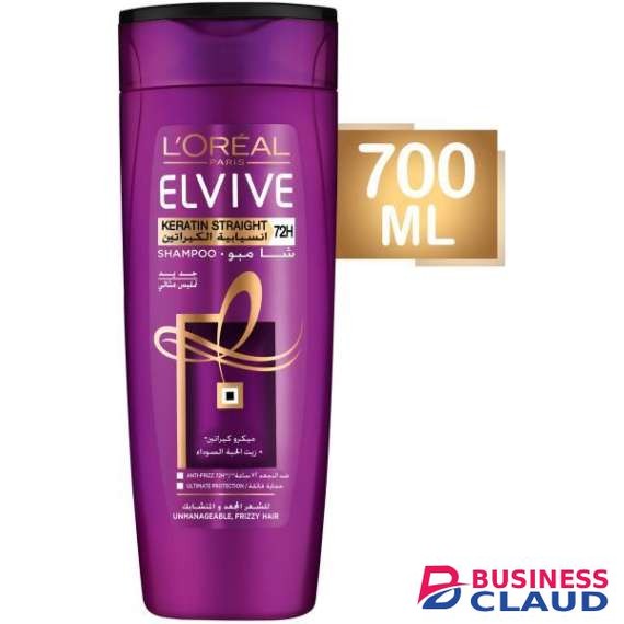L’oréal Elvive Keratin Straight 700ml Shampoo